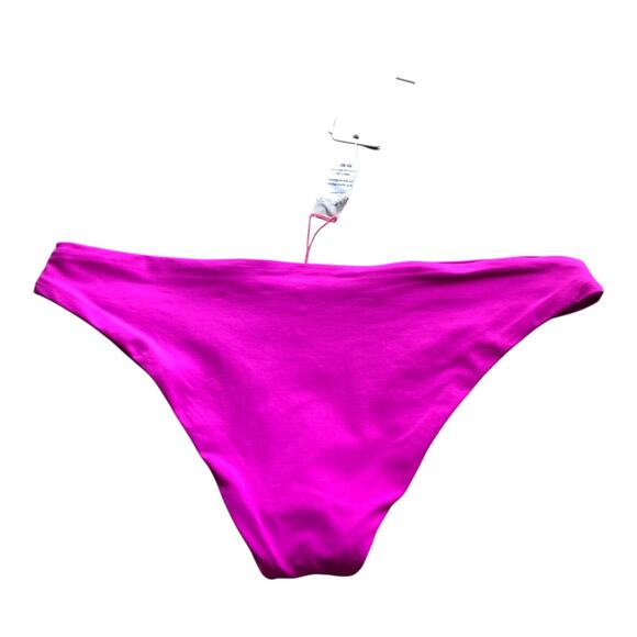 LSpace by Monica Wise Sandy Classic Bikini Bottom Bright Fuchsia Women's Medium - Picture 6 of 14